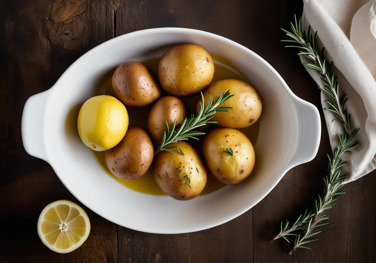 Baked Potatoes with Lemon