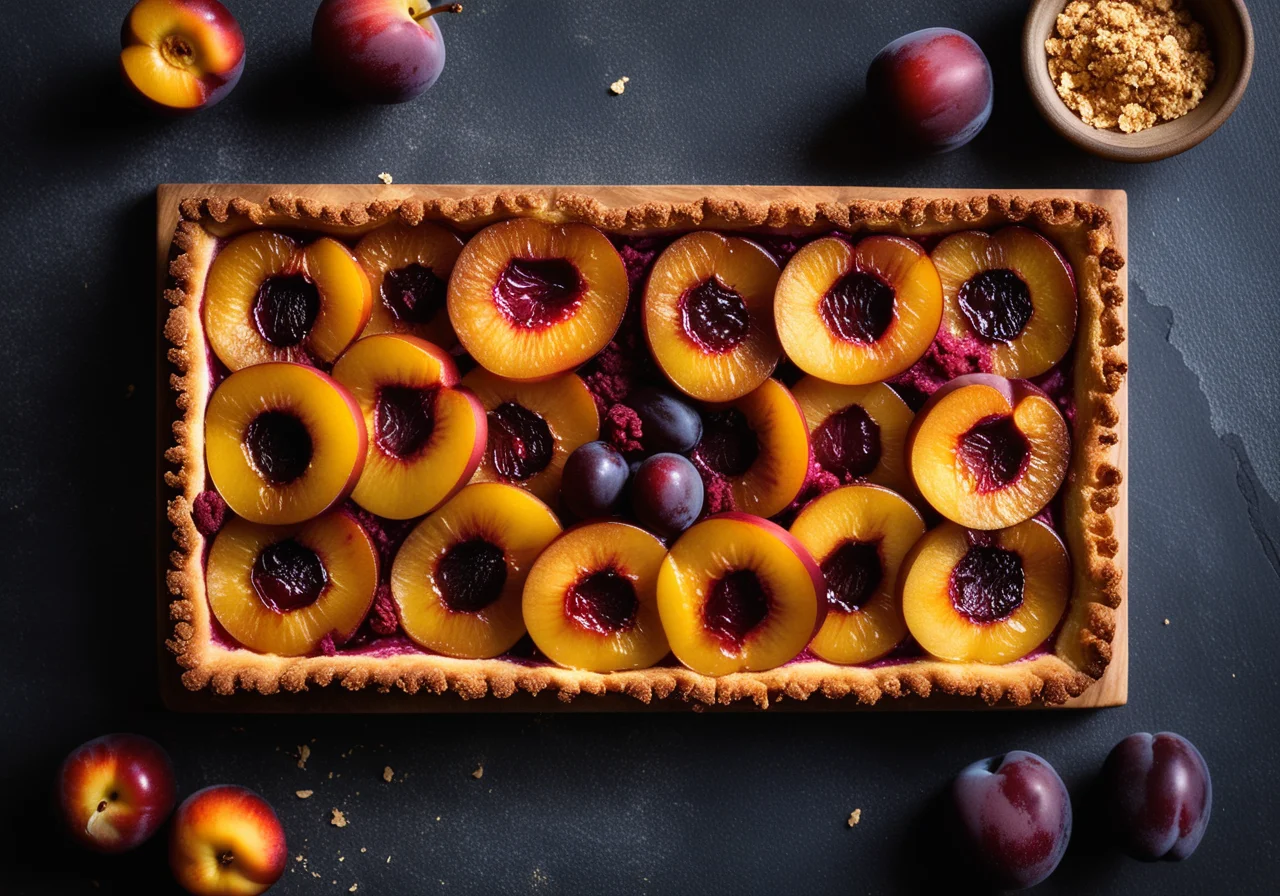 Plum Tart with Crumb Topping