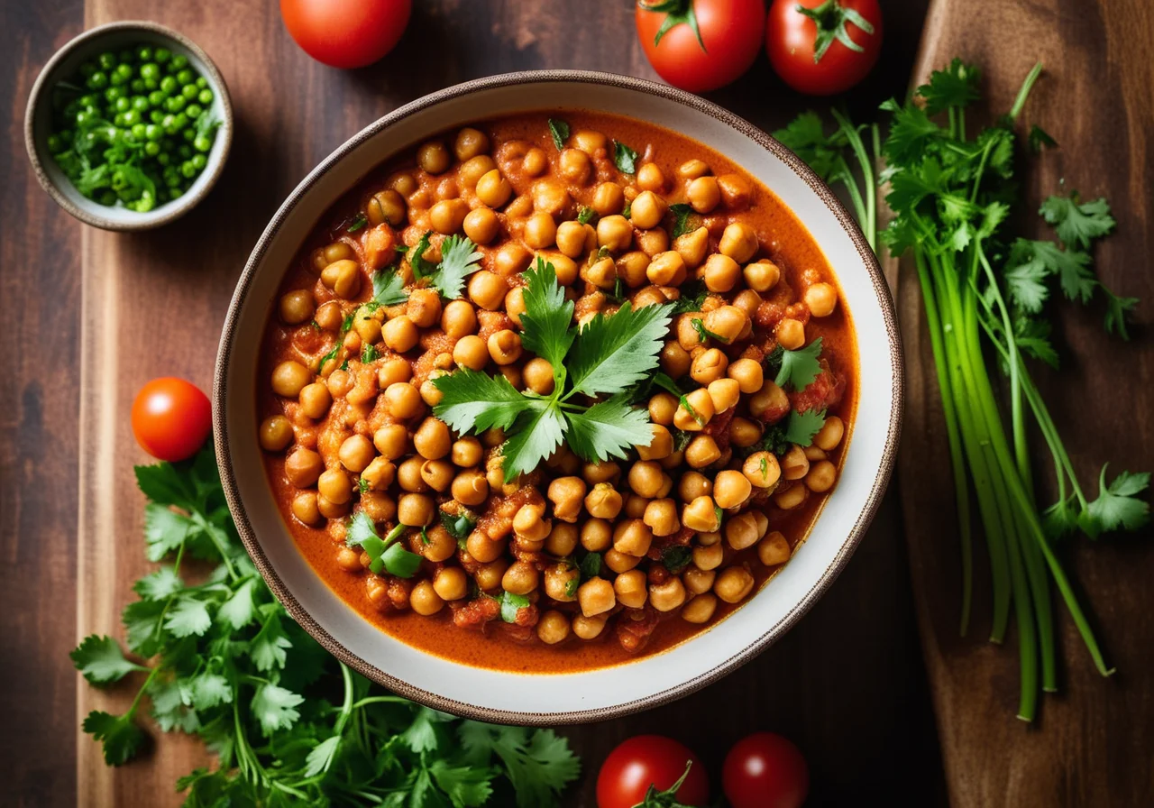 Chickpeas with Tomatoes