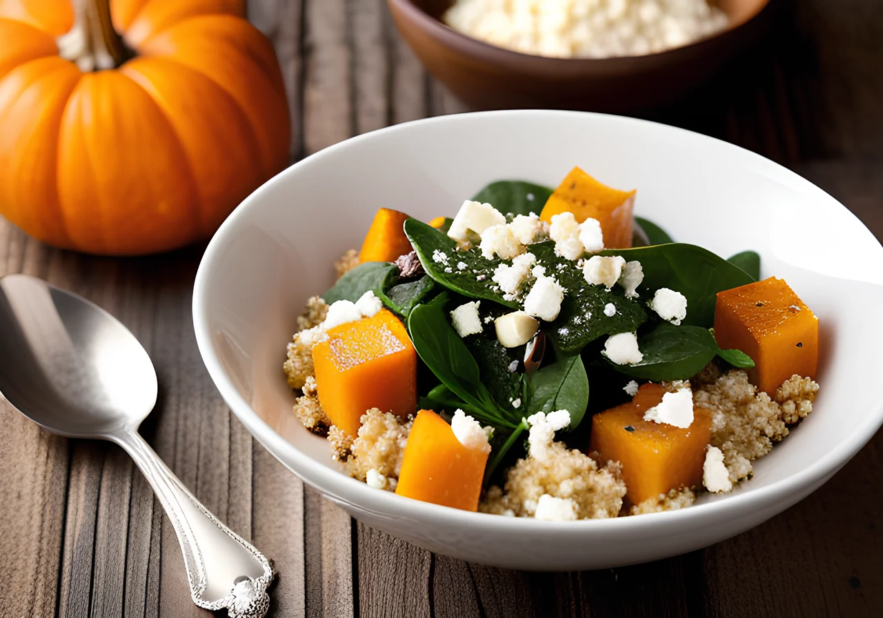 Quinoa with Pumpkin and Sheep's Cheese