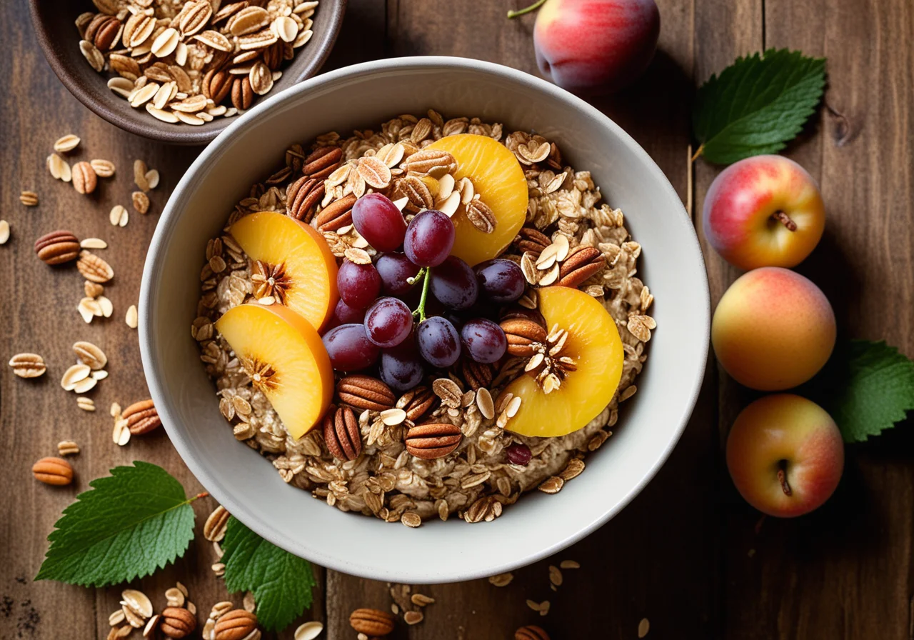 Caramelized Oat Muesli with Fruits