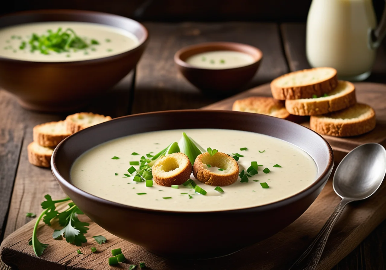 Creamy Garlic Soup from Innsbruck