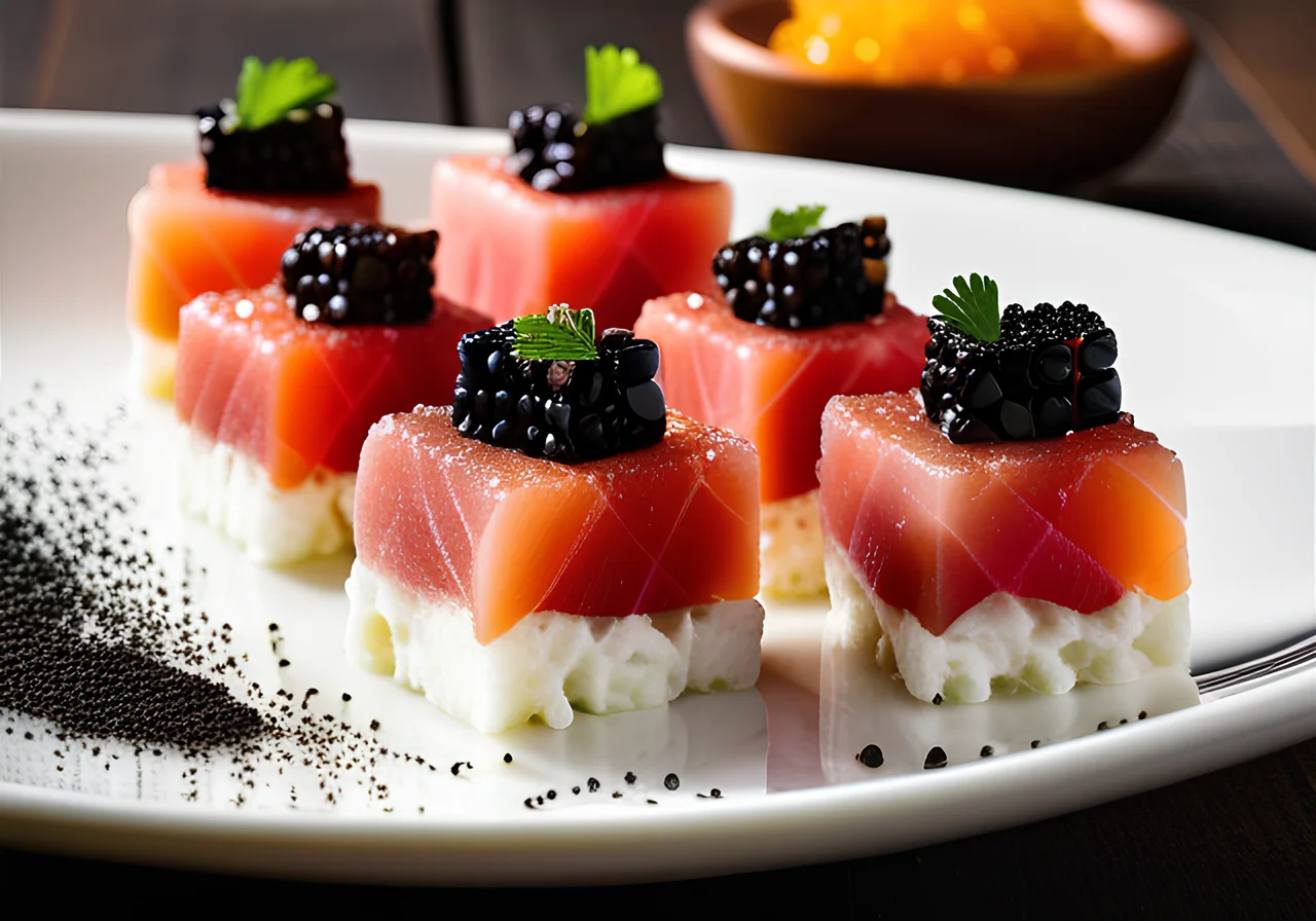 Glazed Tuna Cubes