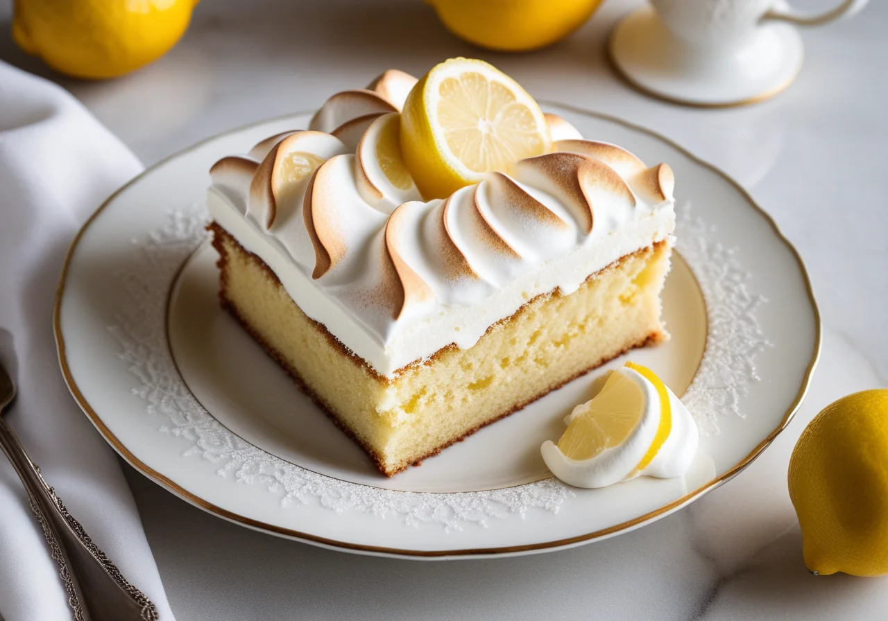 Lemon Cake with Meringue