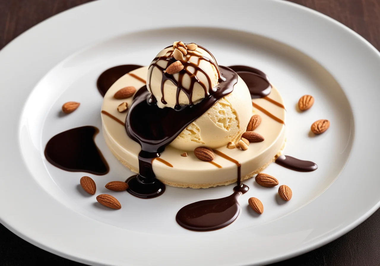 Vanilla Ice Cream with Chocolate