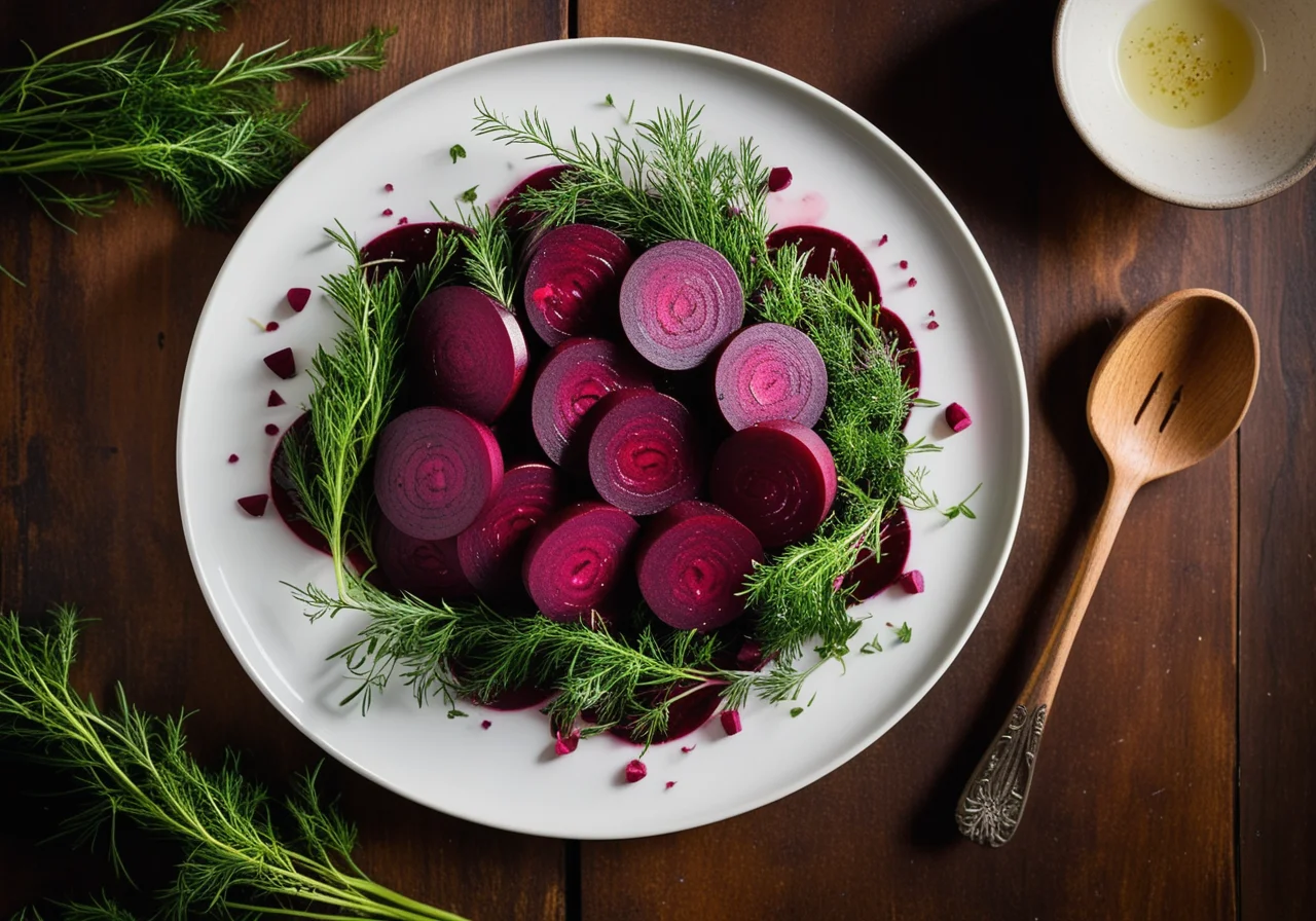 Red Beet Herb Salad