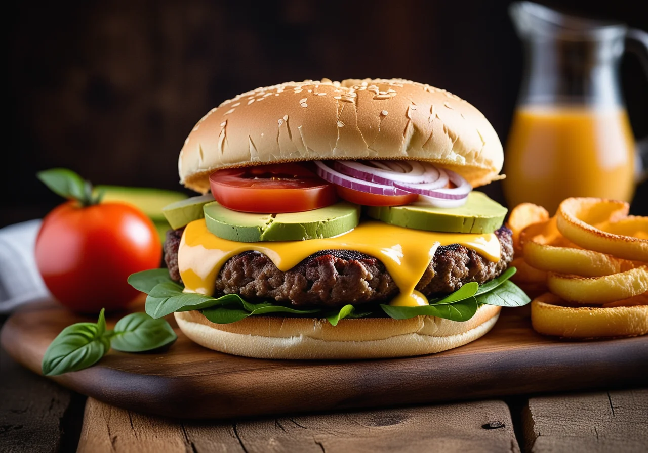 Cheeseburger with Avocado