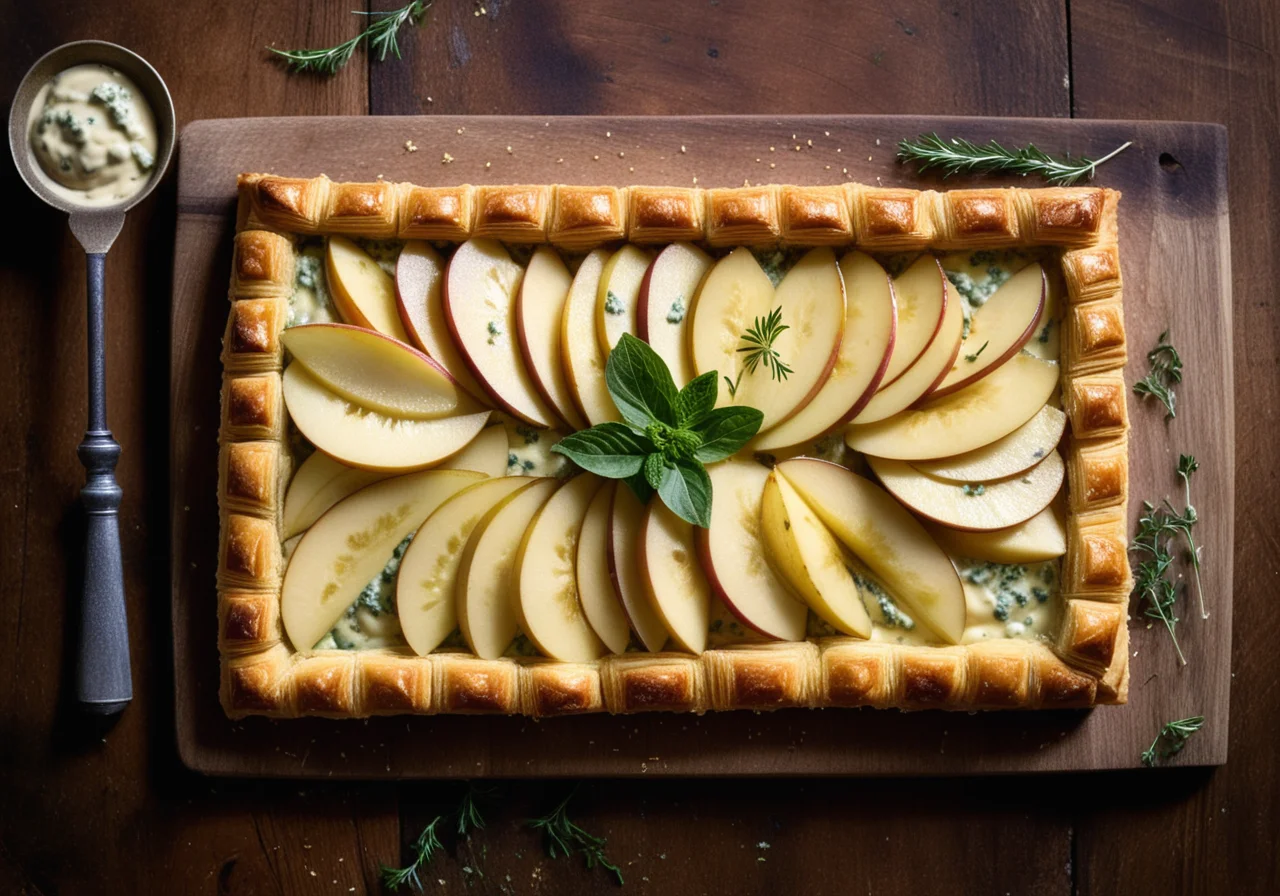 Tortellini with Roquefort and Pears