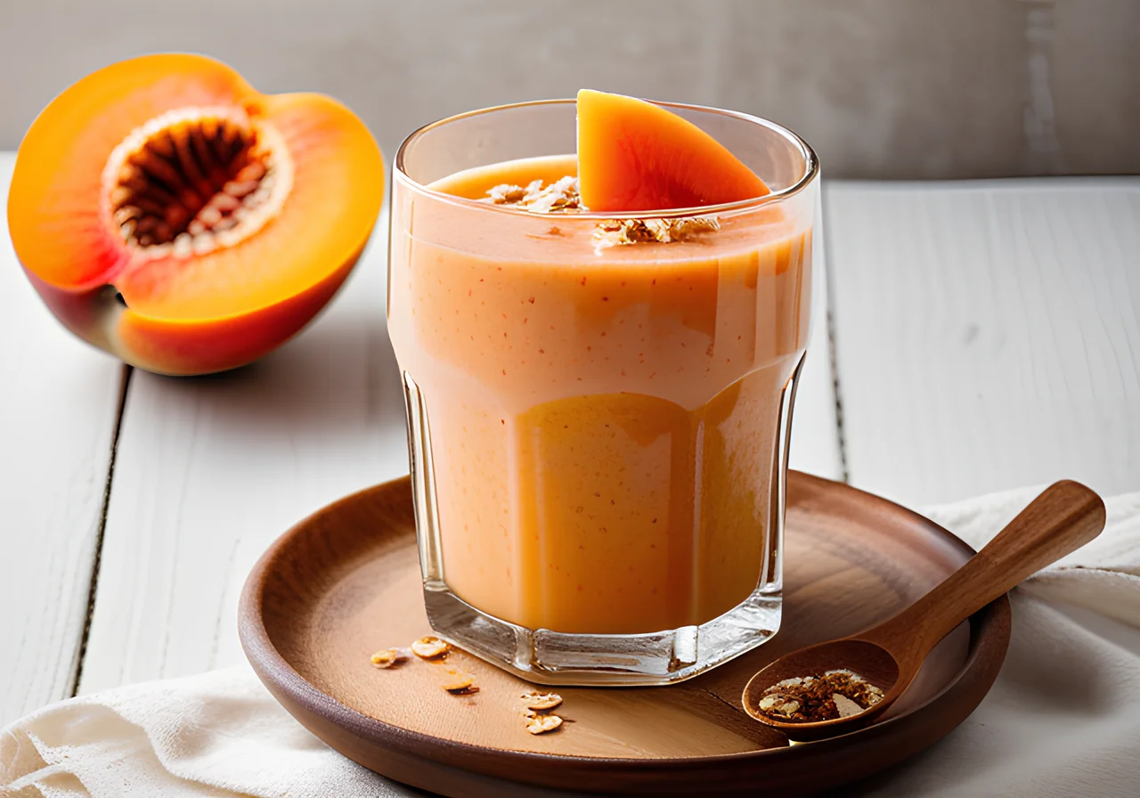 Papaya Peach Smoothie