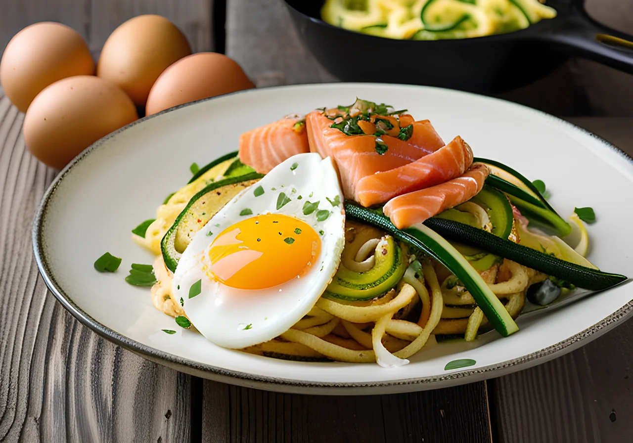 Noodle Potato Egg Skillet