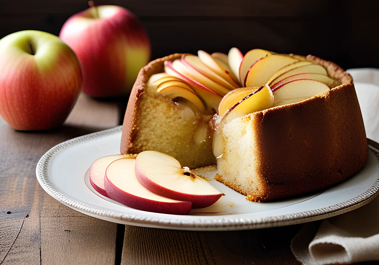 Low‑Calorie Apple Cake with Quark