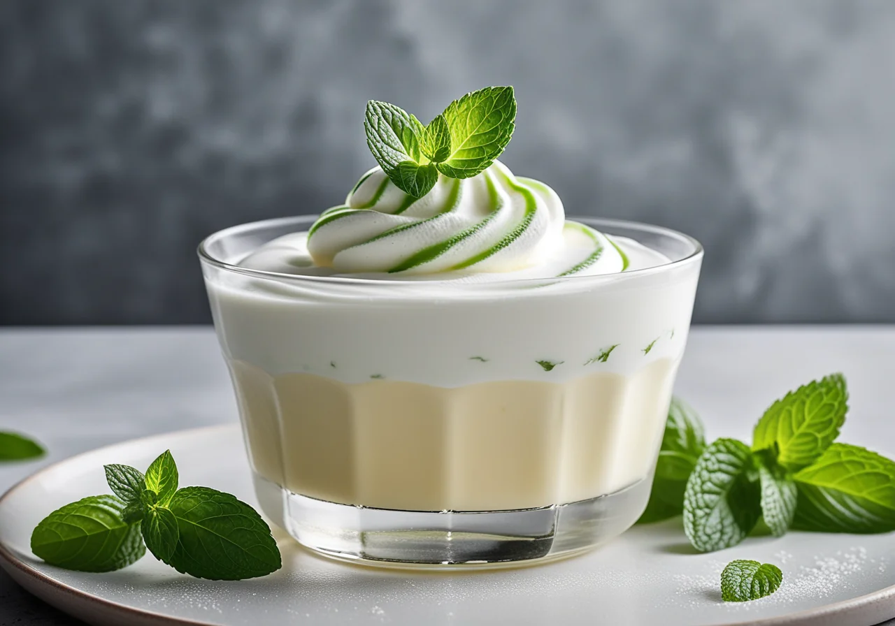 Quark Cream with Mint