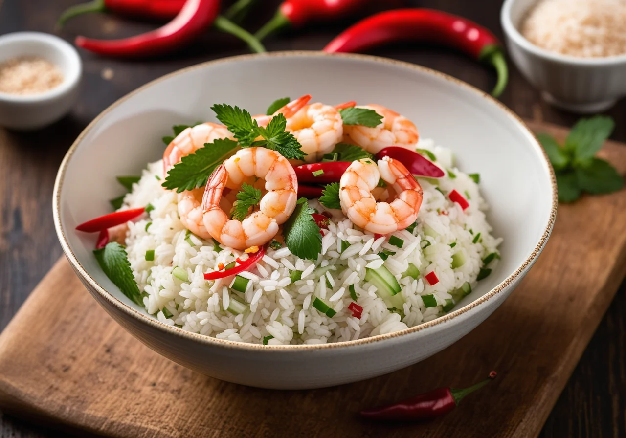 Shrimp with Rice Salad