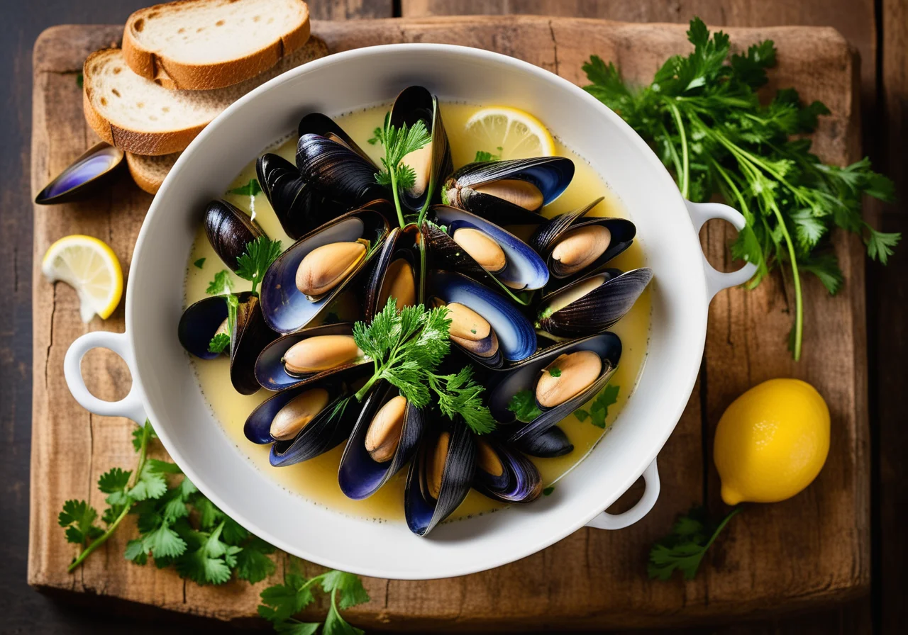 Mussels with White Wine