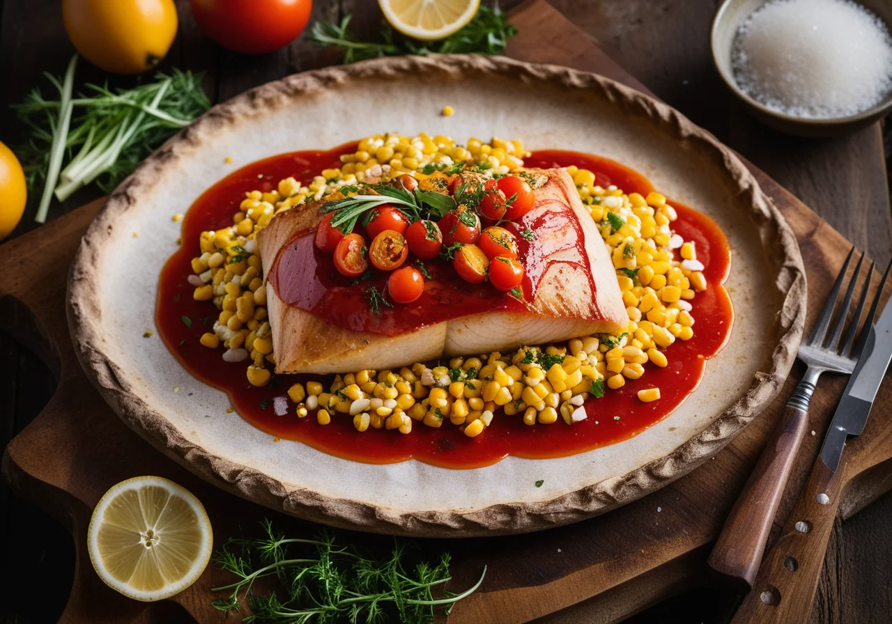 Red Snapper baked in foil