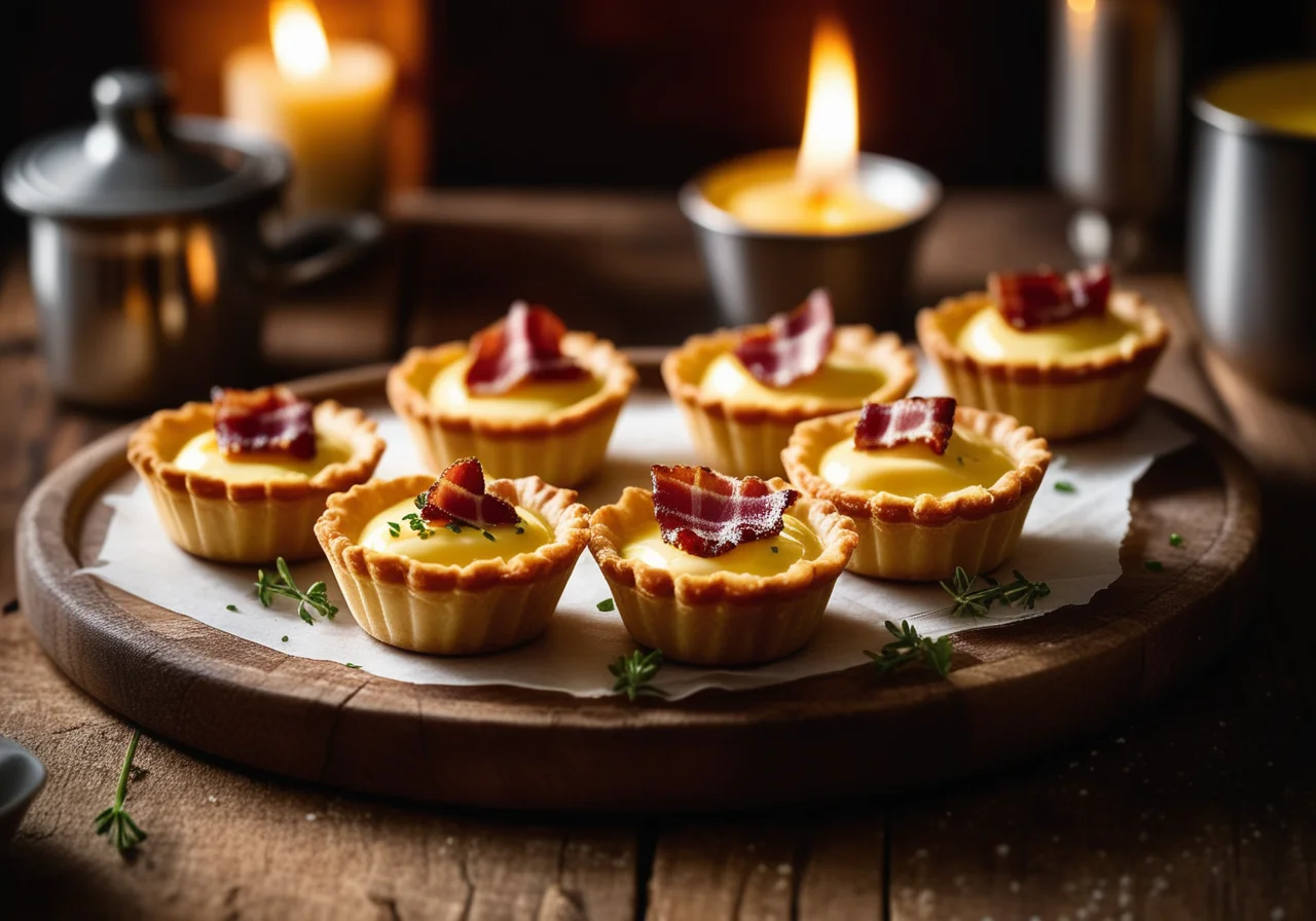 Filo Egg and Bacon Tartlets