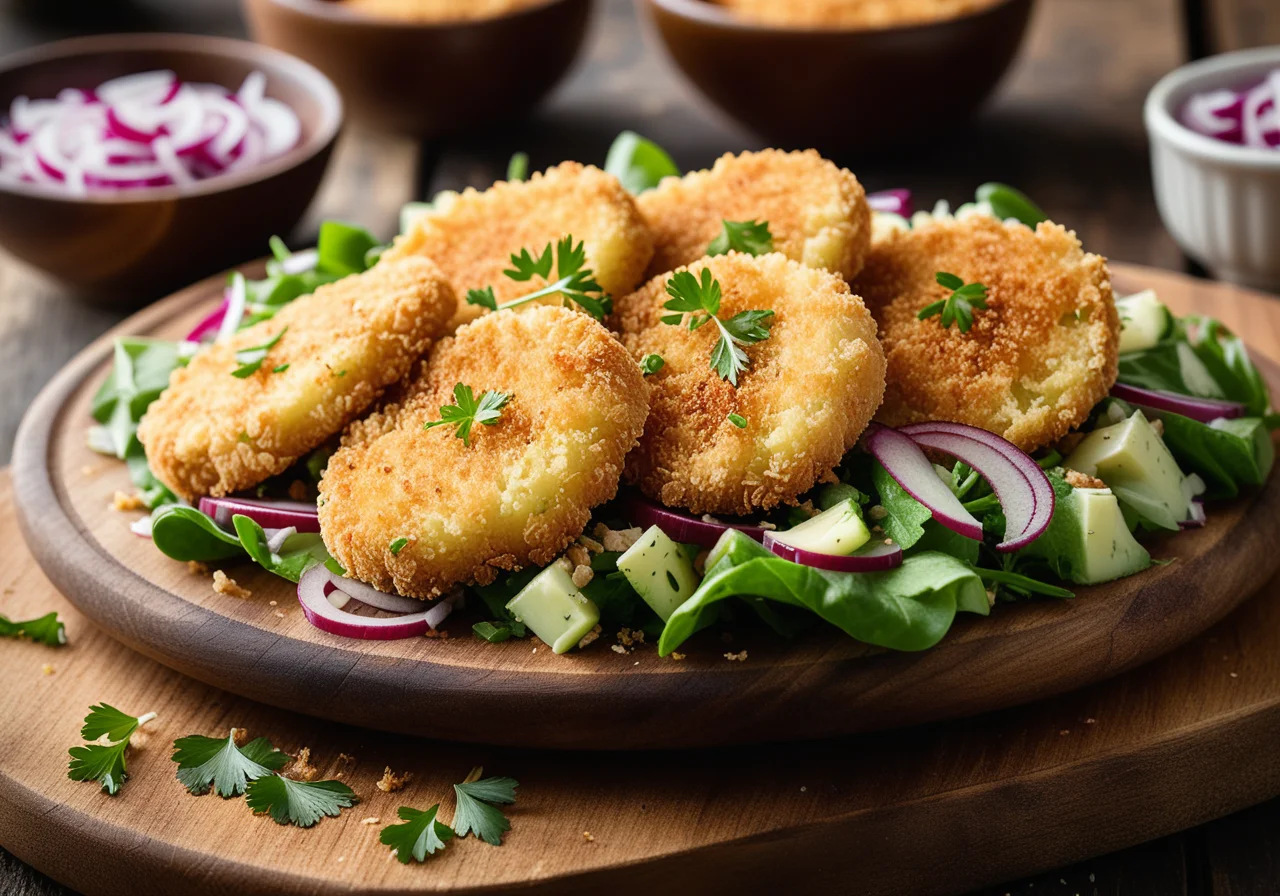 Panierte Chicken Breast with Potato Salad