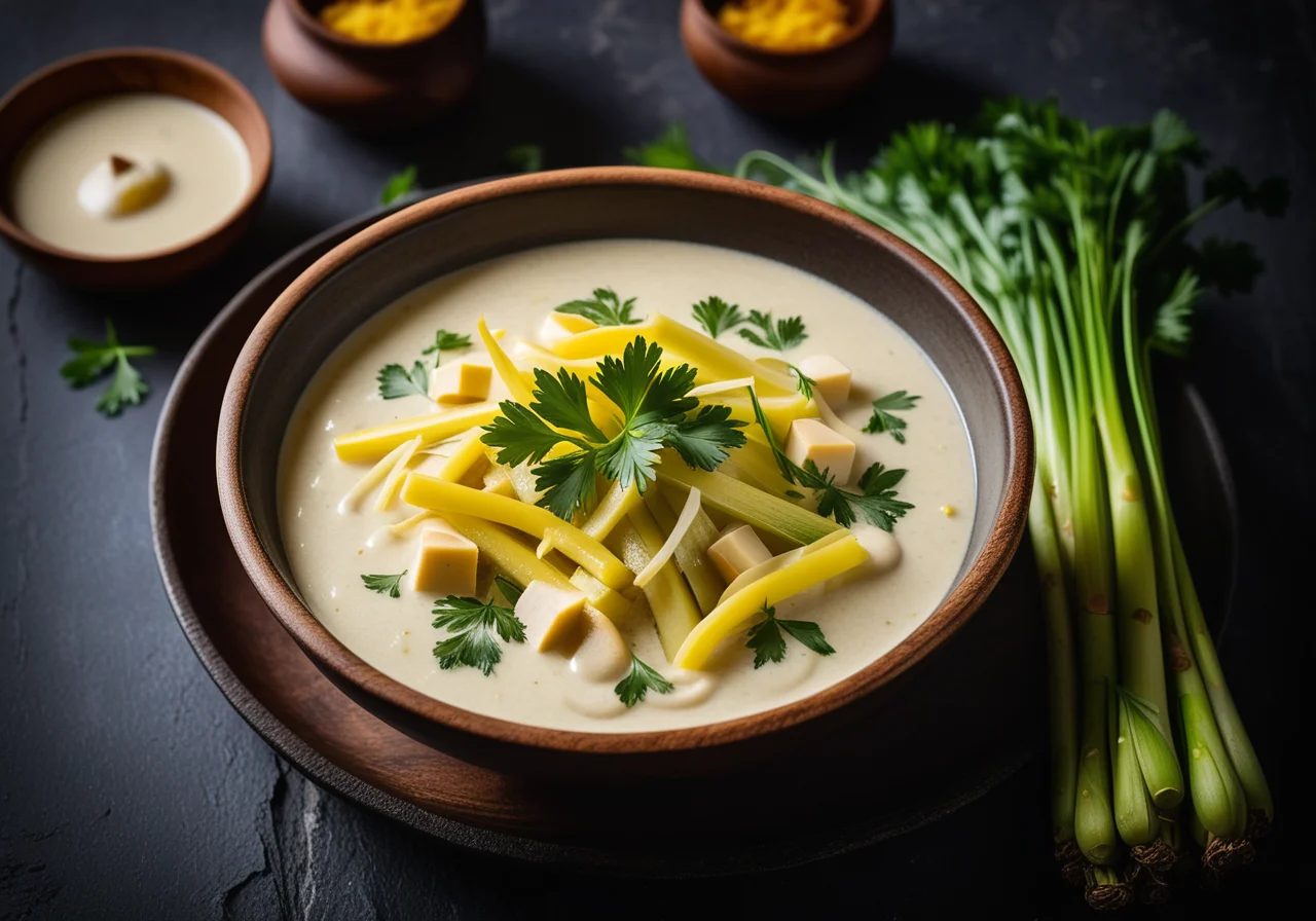 Leek with Herbs Simmered