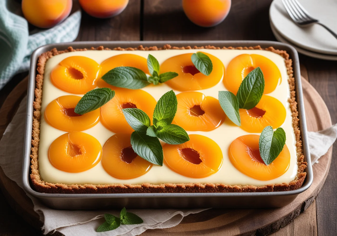Apricots Sheet Cake