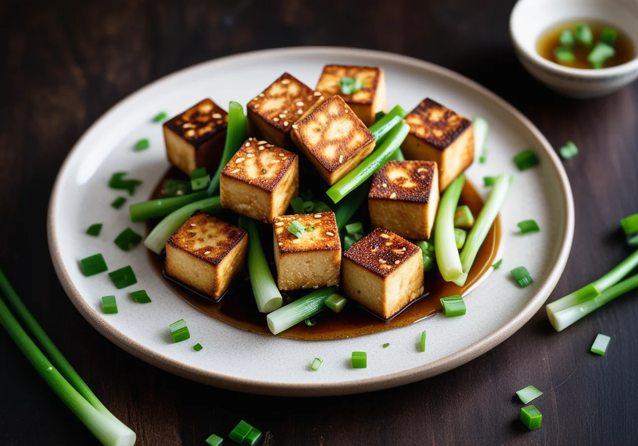 Crispy Fried Tofu Cubes