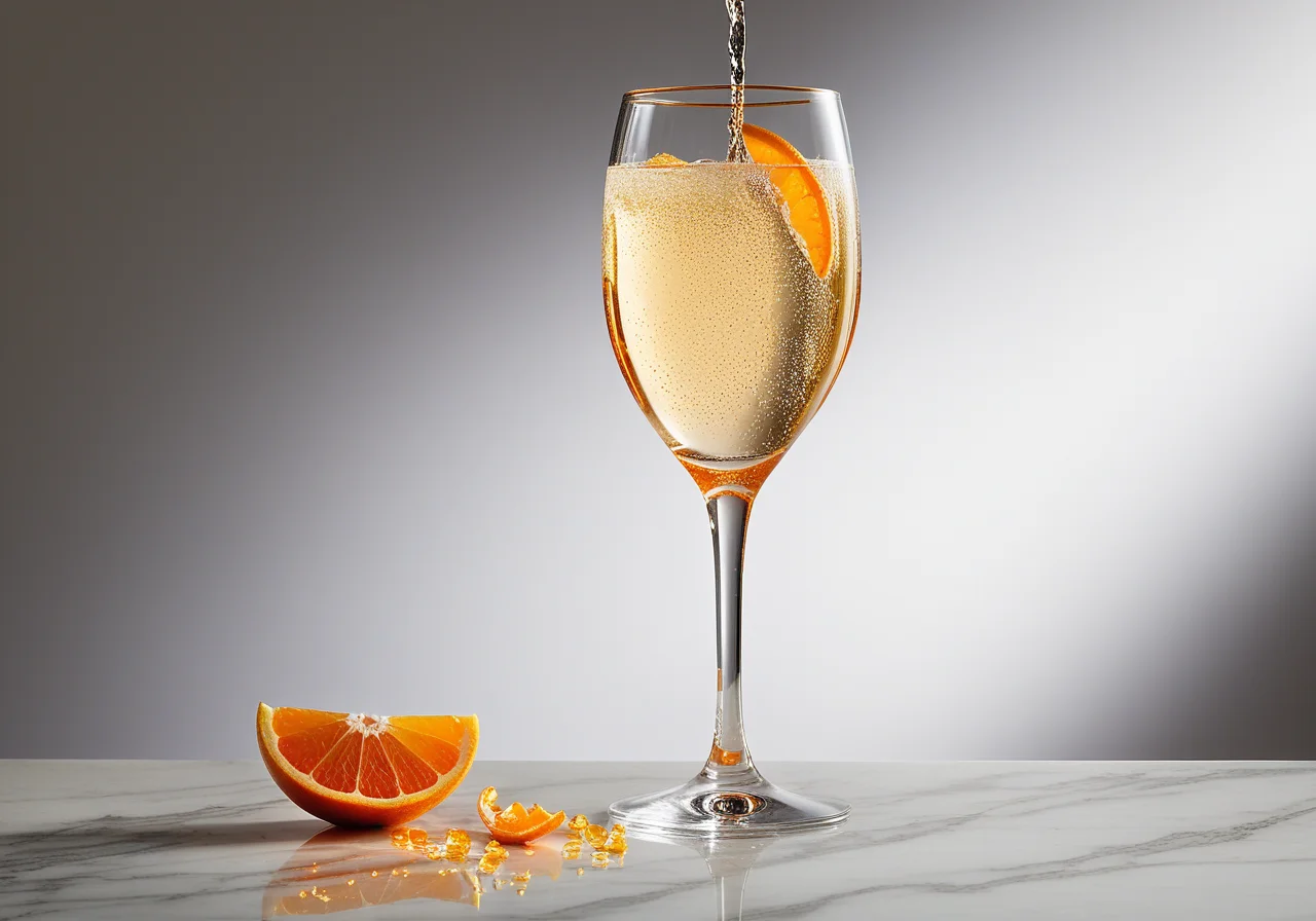 Champagne with Cointreau