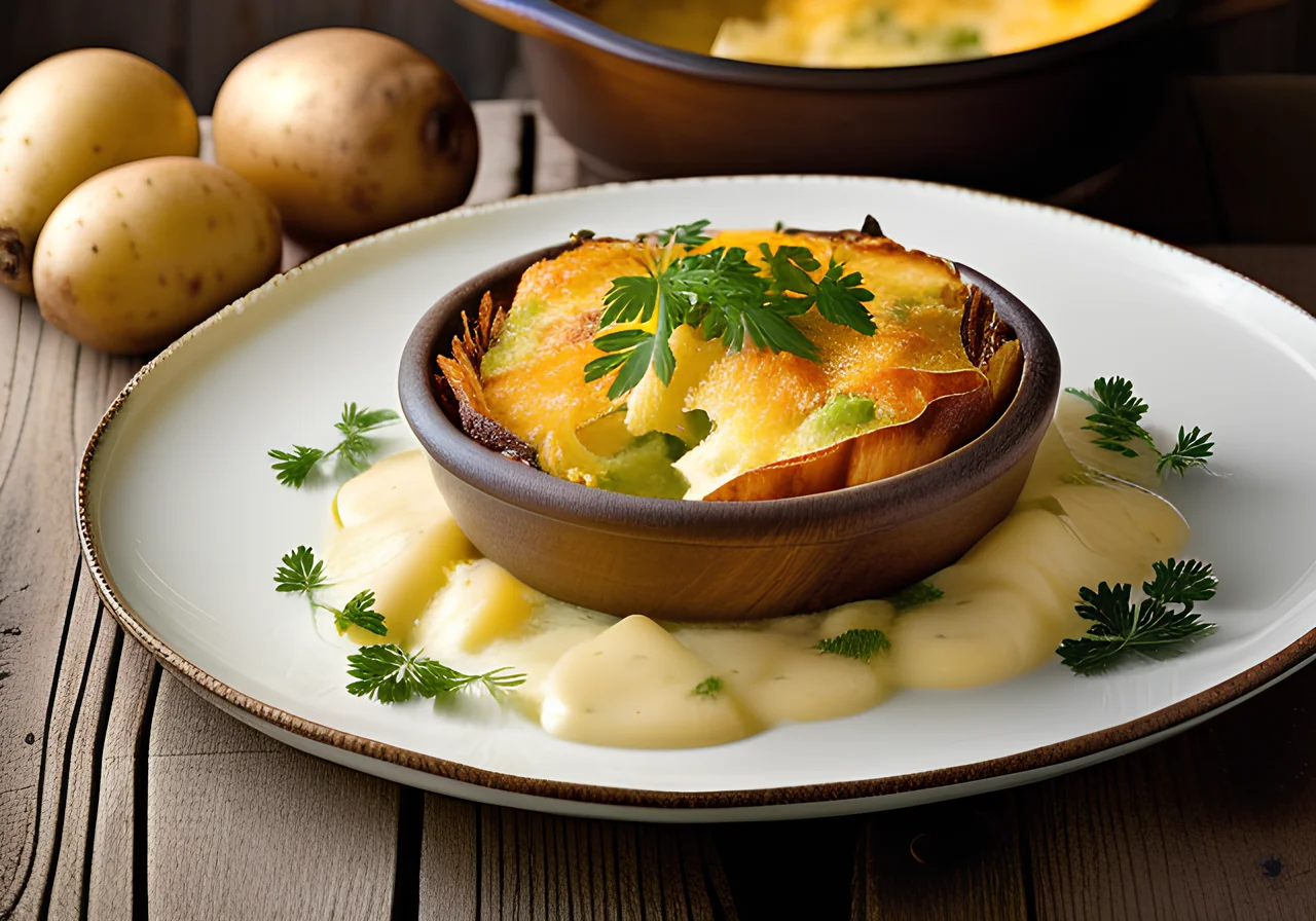 Potato Gratin with Leek