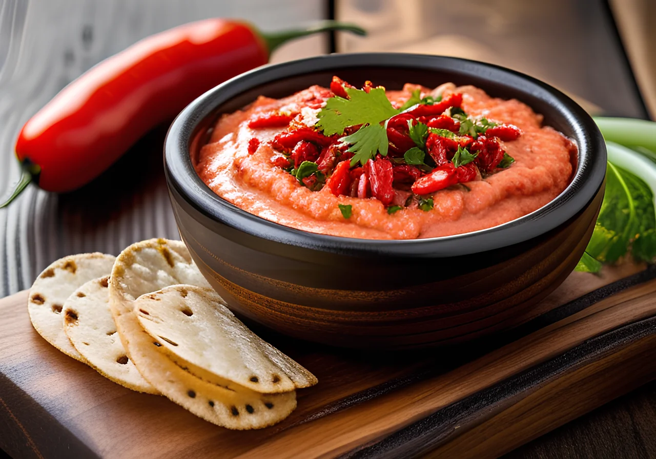 Tomato Dip with Spring Onions