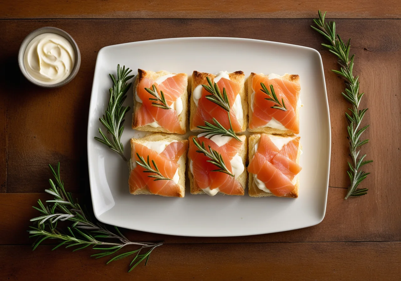 Christmas Salmon Canapés