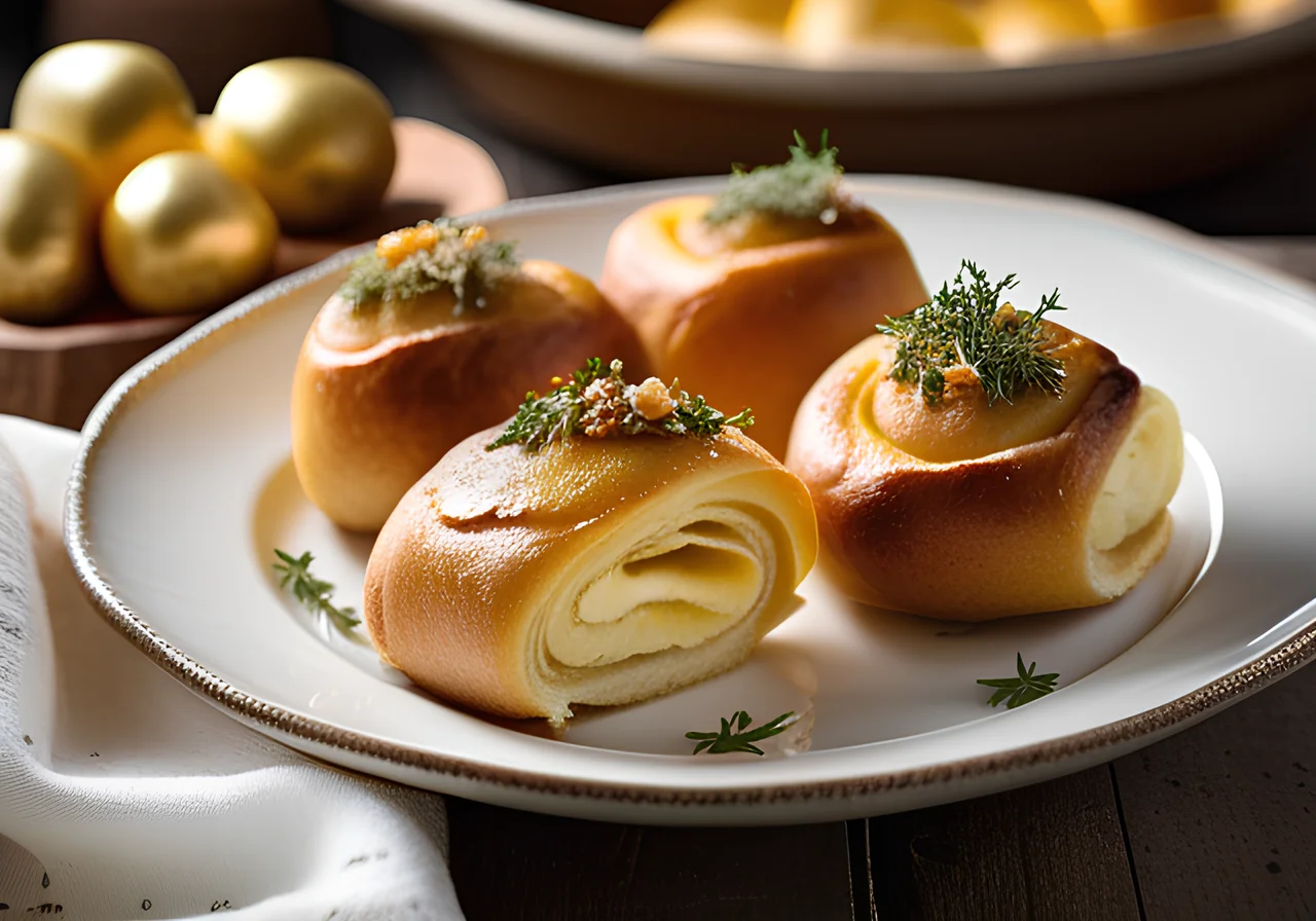 Potato Rolls with Chanterelles