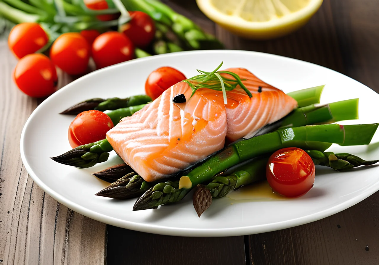Asparagus Salmon Salad
