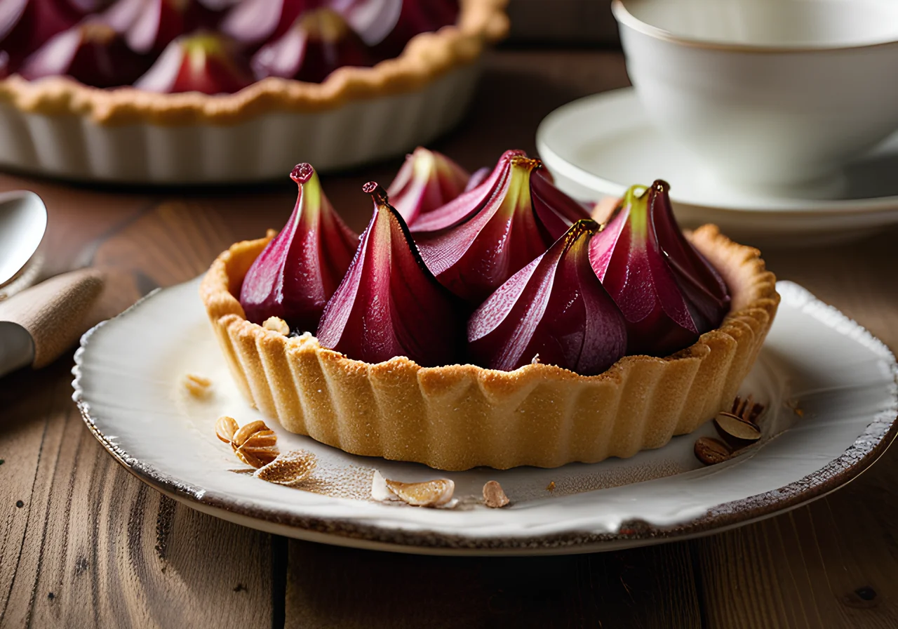 Rhubarb Cake with Meringue