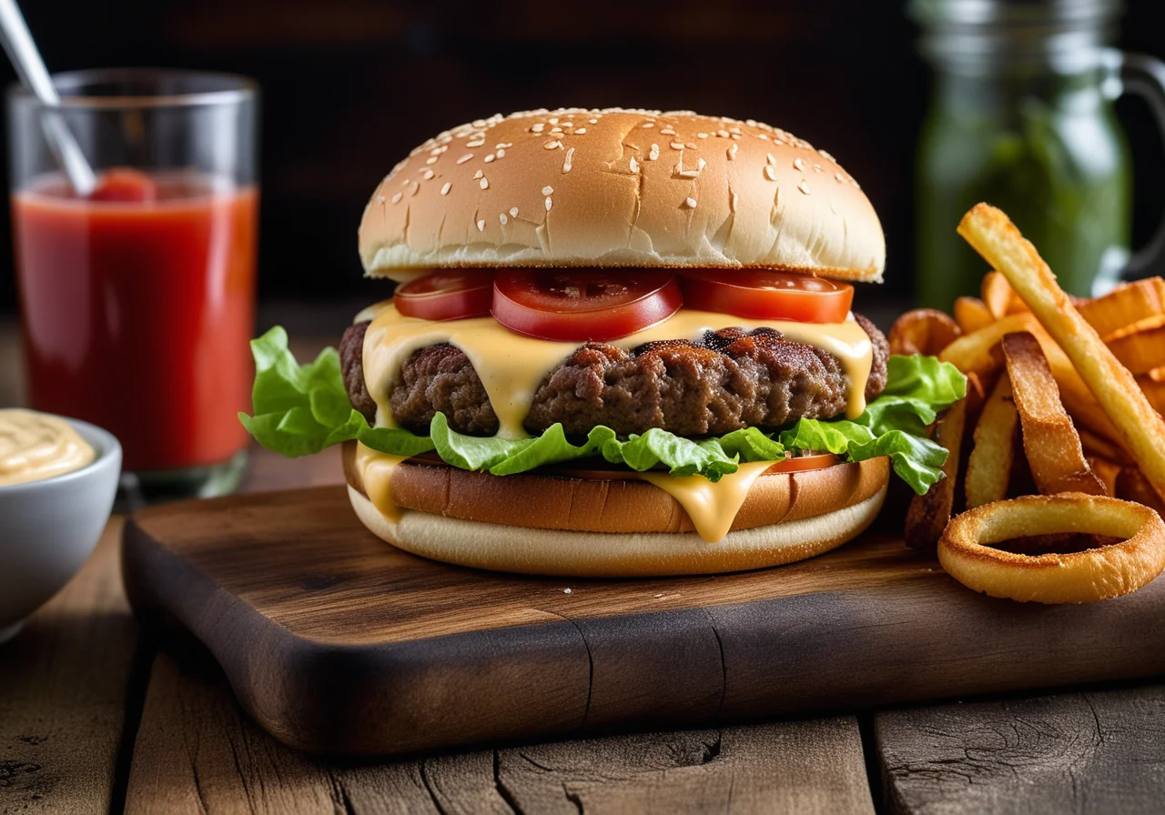 Vegetarian Cheeseburger