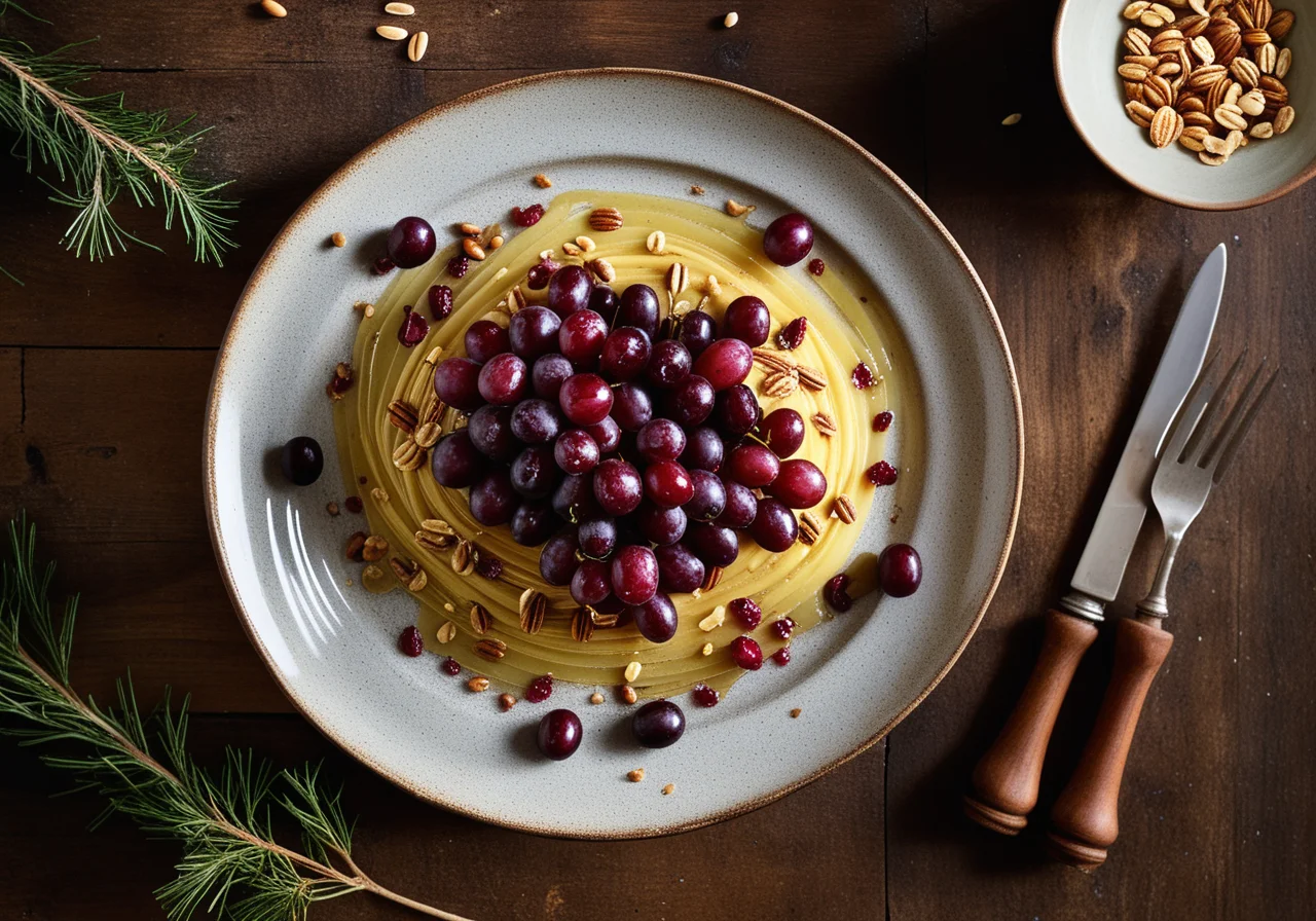 Baked Fennel with Caramelized Grapes