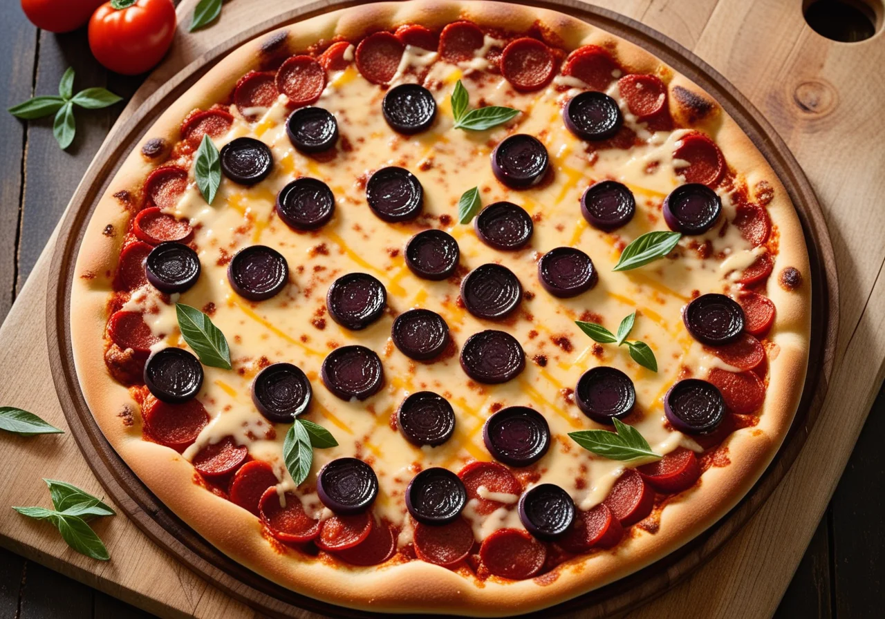 Paprika Pizza with Sausage