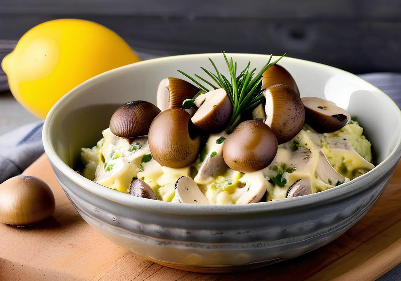 Creamy Mushroom Egg Salad