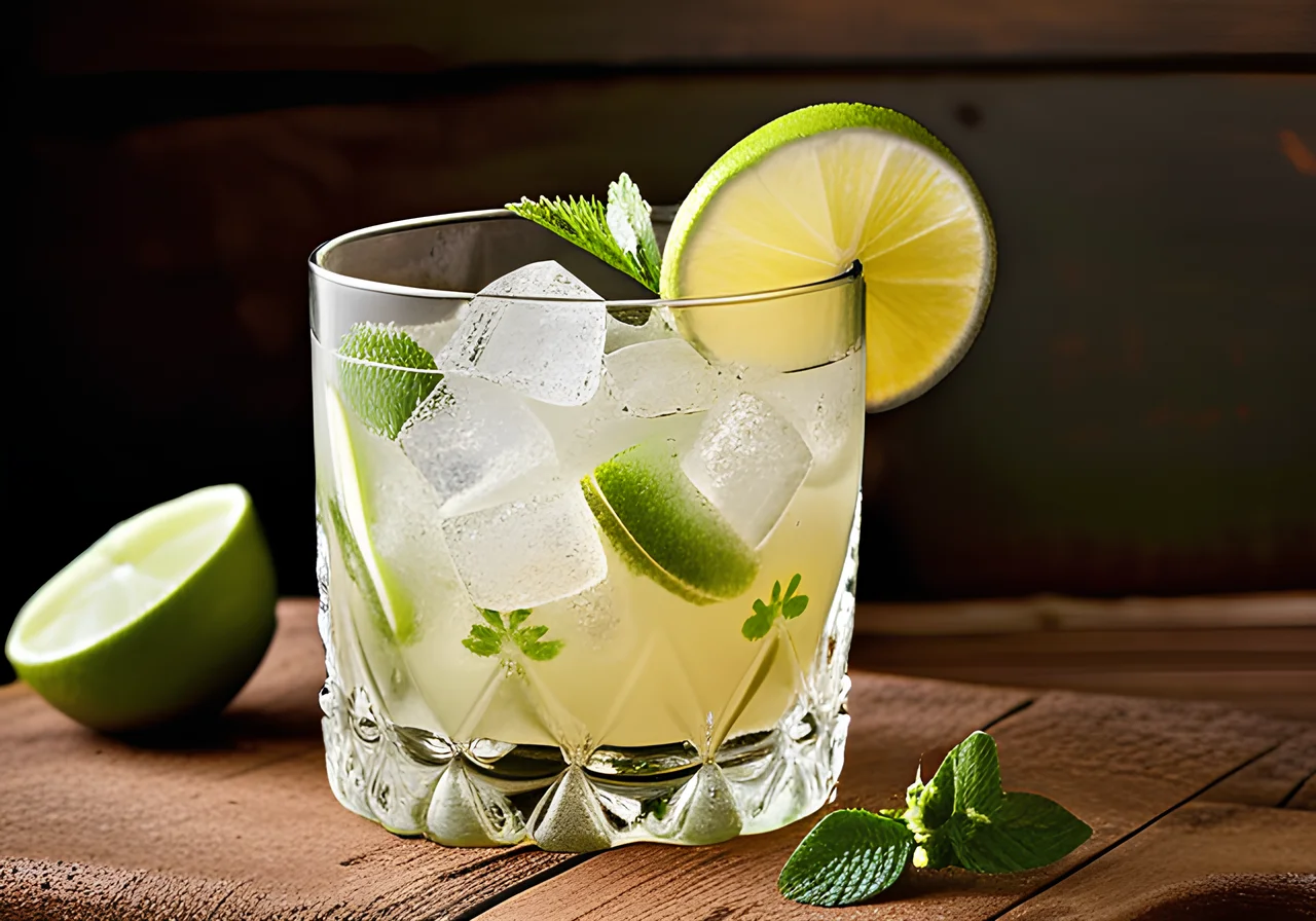 Caipirinha with Lemon
