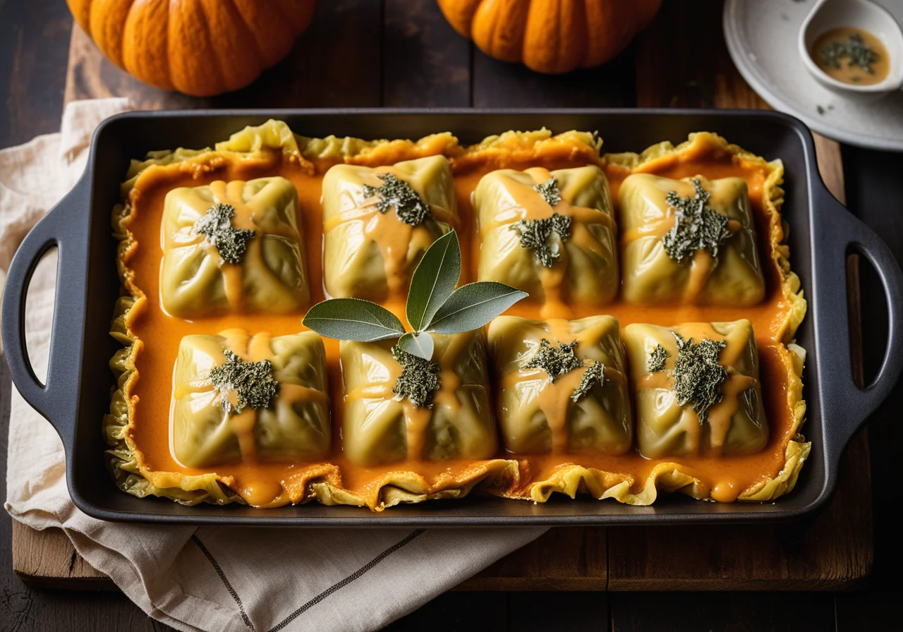 Cabbage Rolls in Onion Vegetables
