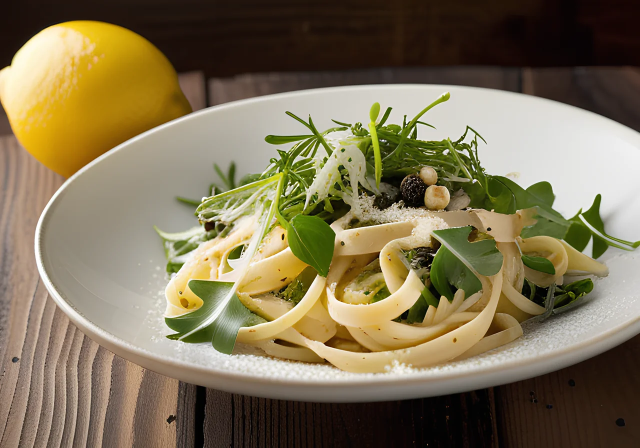 Linguine with Lemon and Arugula