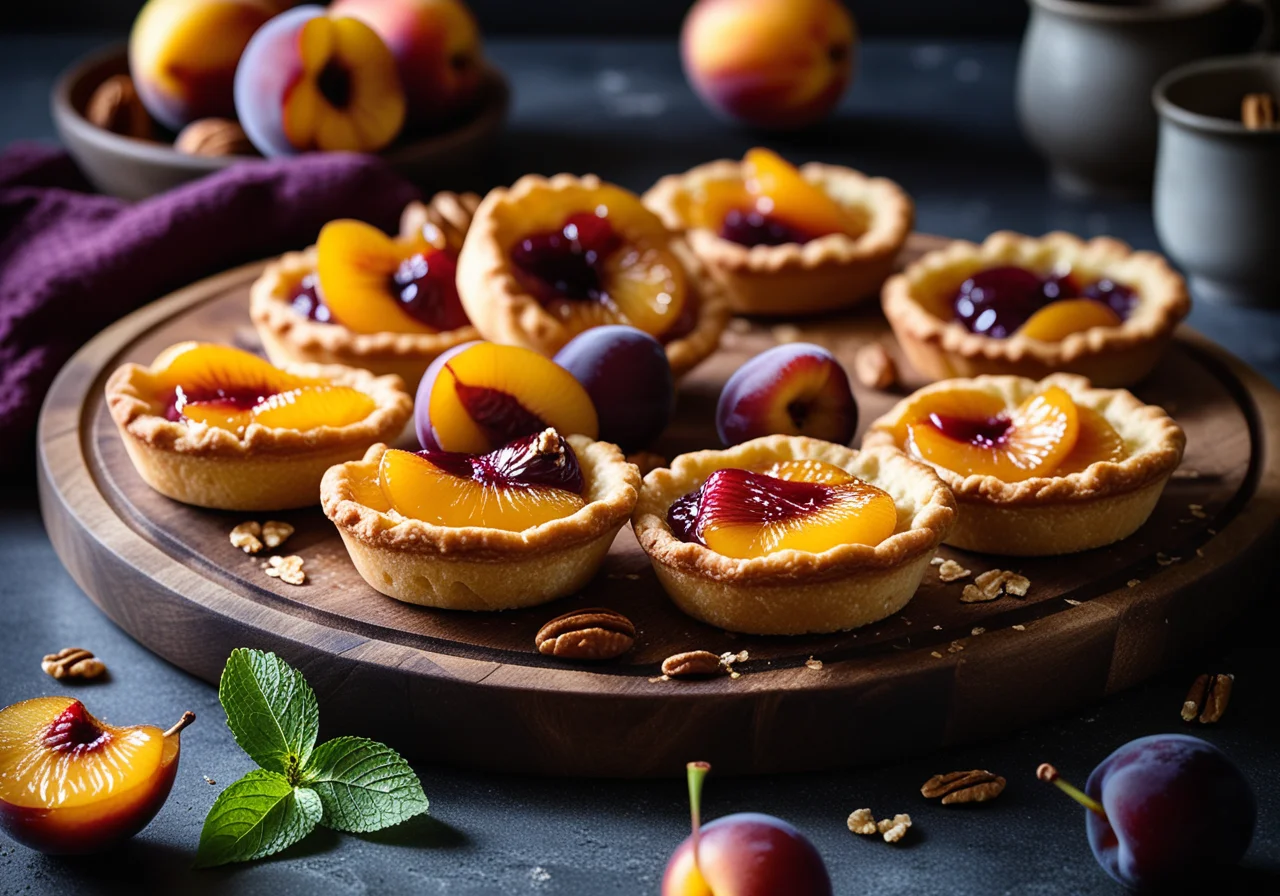 Small Plum Galettes with Walnuts for the Thermomix®