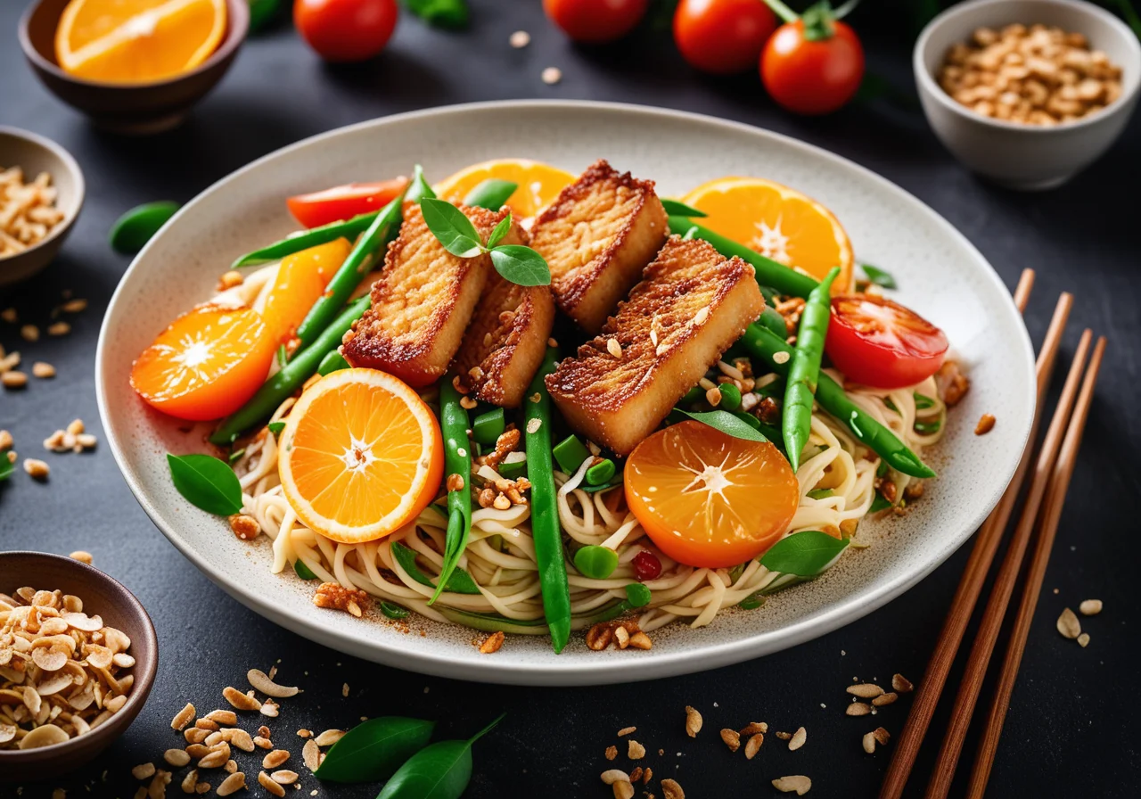 Asian Noodles with Fish