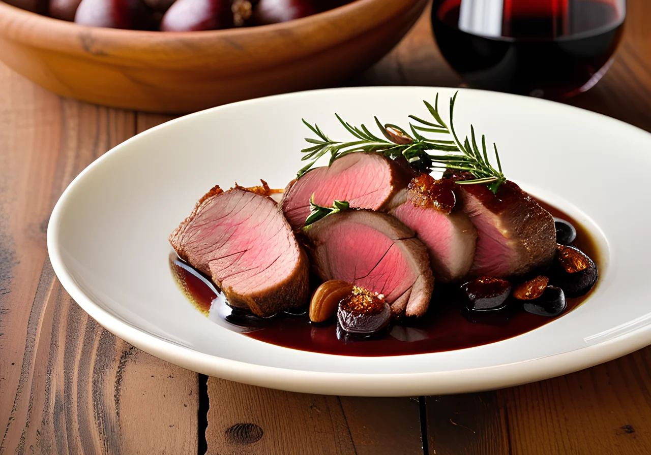 Beef Roast with Garlic and Shallots