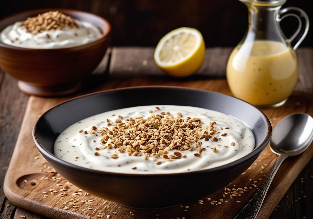 Yogurt Cream with Sesame