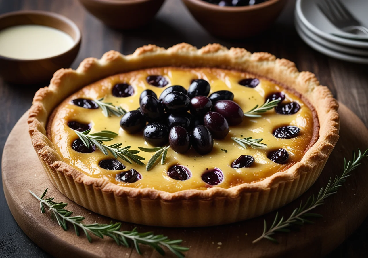 Olive and Parmesan Tart