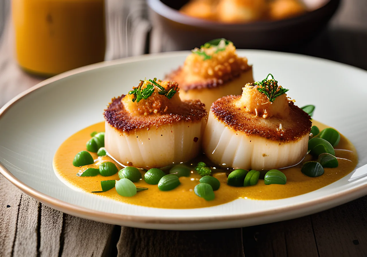 Baked Scallops with Curry