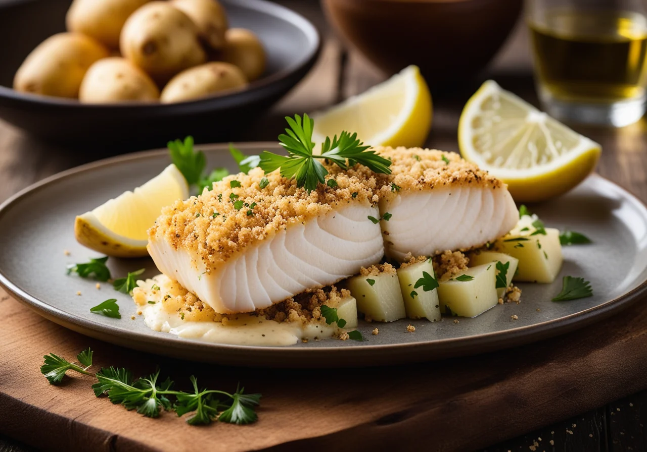 Cod Fillet with Breadcrumb Crust