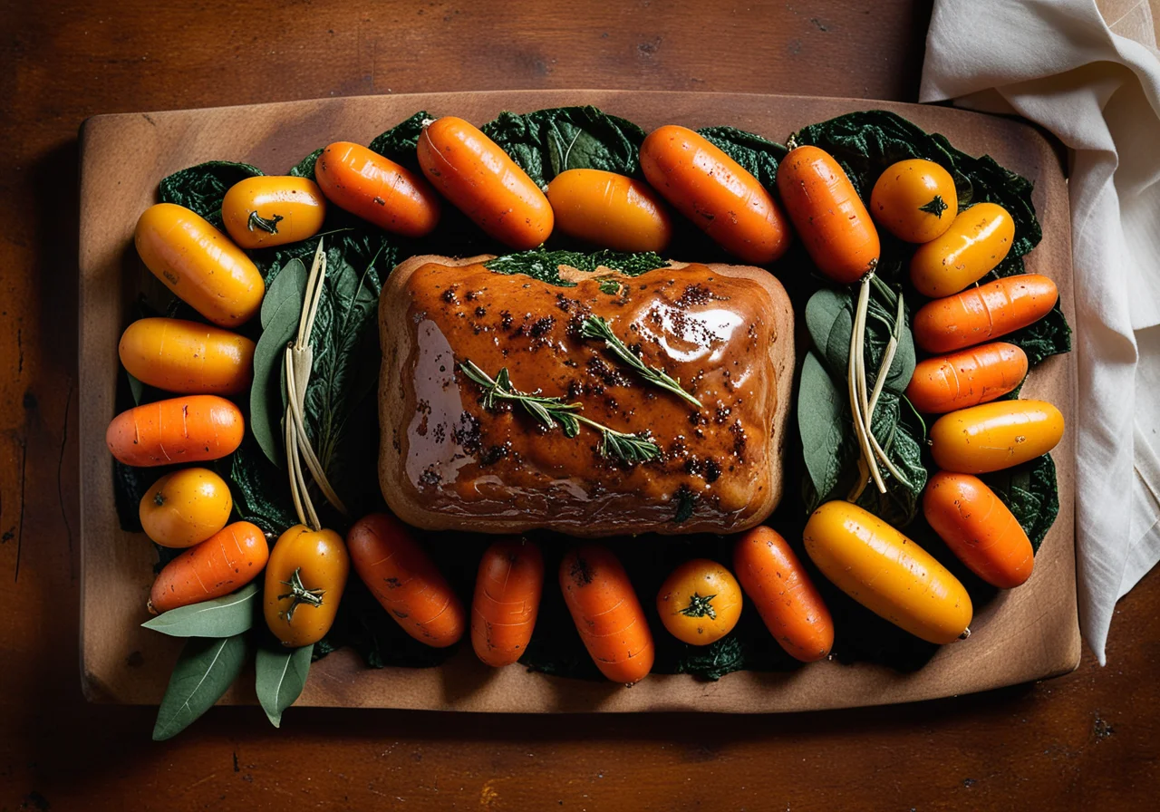 Veal Kidney Roast with Vegetables
