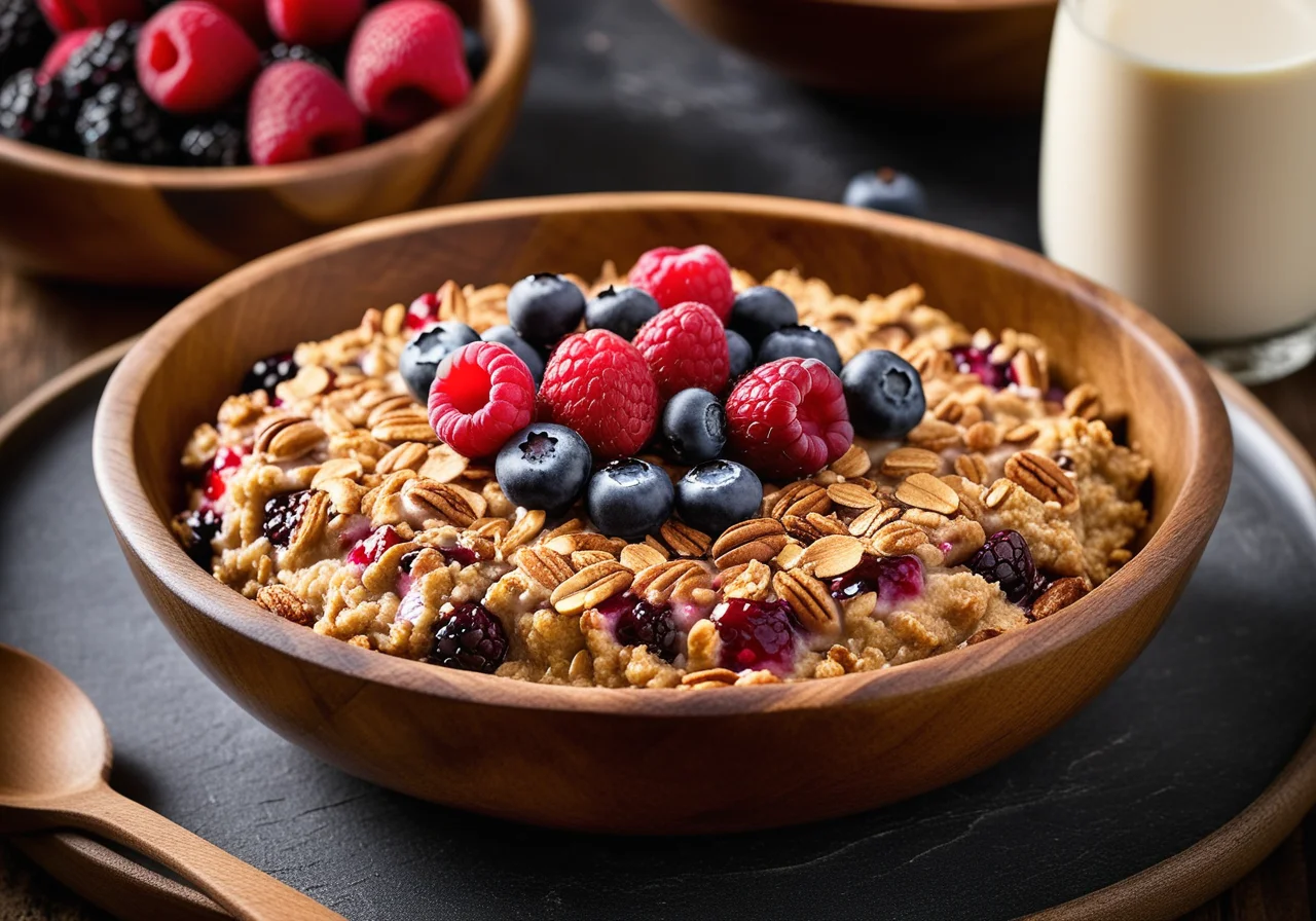 Baked Oatmeal with Berries