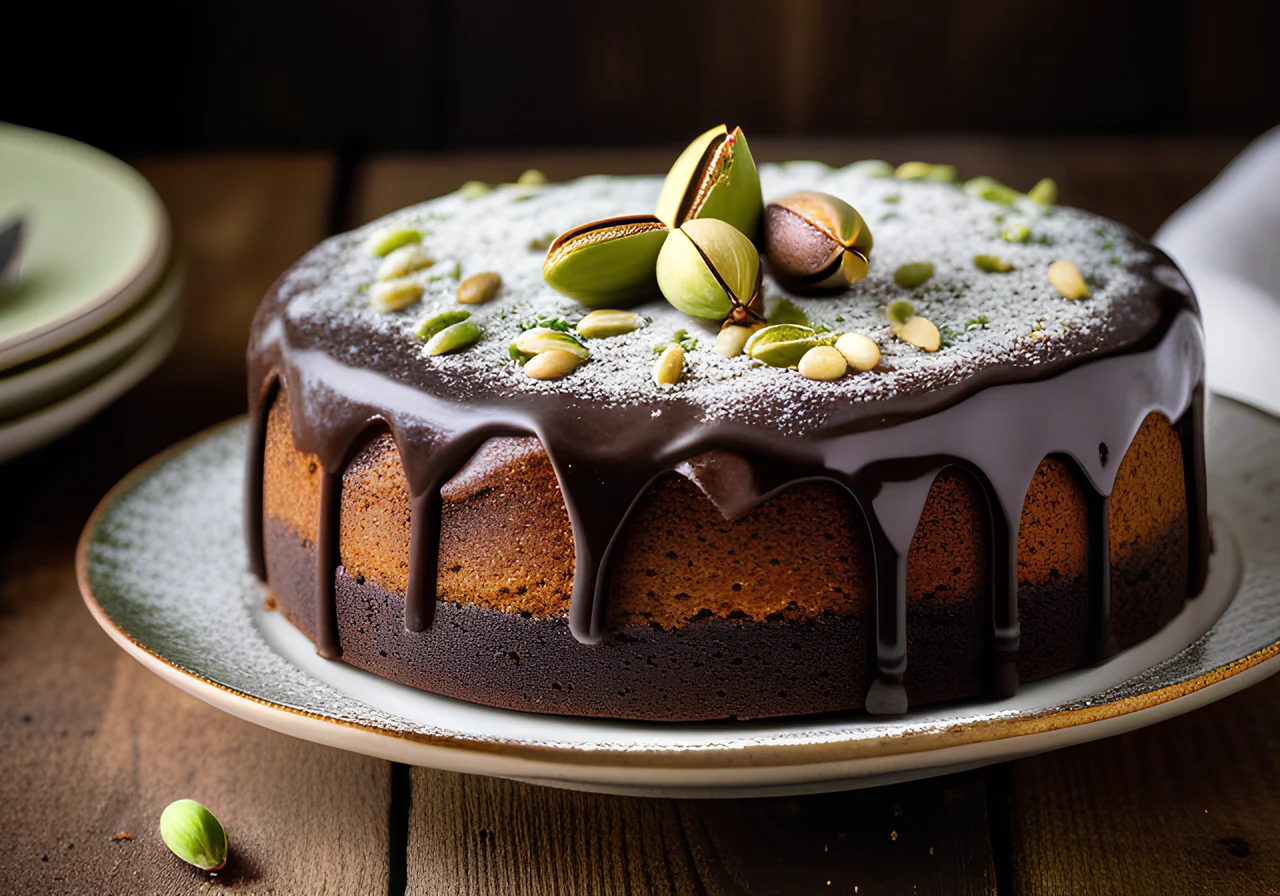 Pistachio Chocolate Cake