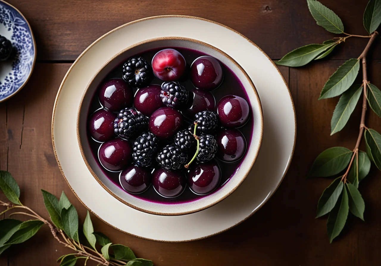 elderberry compote and elderberry jam
