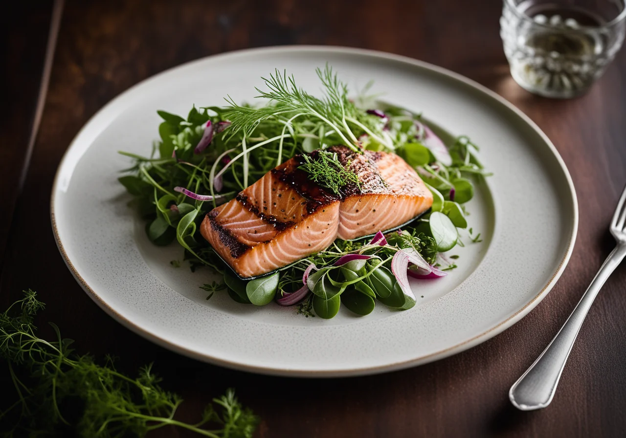 Grilled Salmon Steak